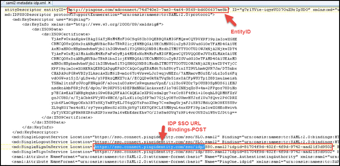 ManageSAMLSSO_downloaded_metadata_XML_pingone-obf.png