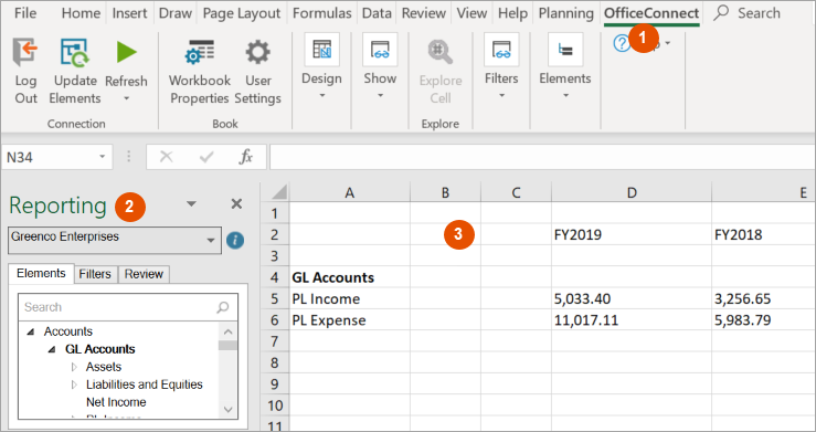 Visite d'OfficeConnect Excel