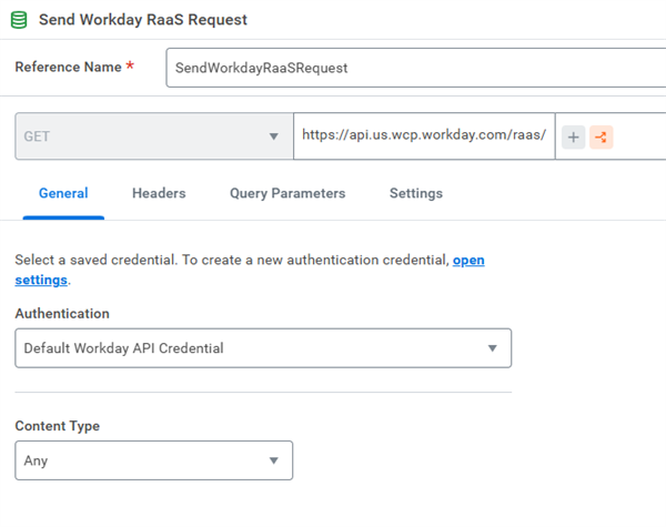 Making sure to set the Content Type attribute of the RaaS Request step to the proper type.