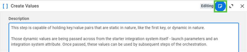 Showing that you should always edit your step descriptions to help document and to help others maintain your orchestrations.