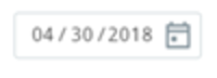 A date field with a value of 04/30/2018.