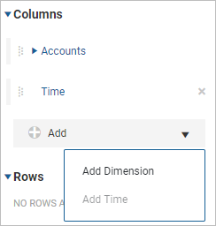 Add Icon and List when Adding a Column to a Crosstab Chart