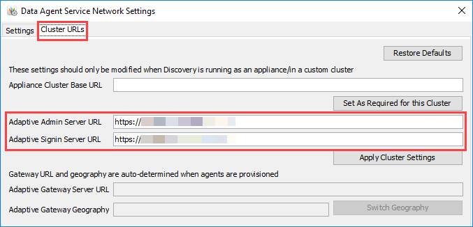 Connect Data Agent to a Regional Authentication and API Gateway