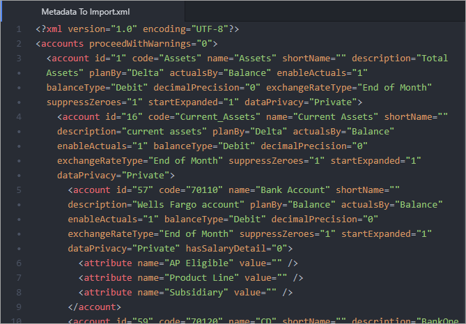 Preview Loader Output - XML of Metadata