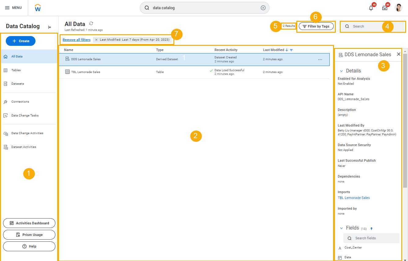 Data Catalog report
